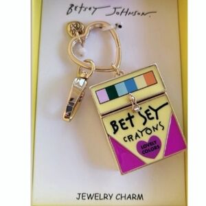 Betsey Johnson Crayon Box Jewelry Charm - Multicolor BNIB HL Rt Tp
